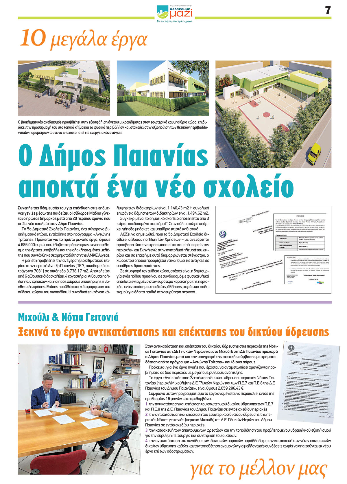 Απολογισμός Έργου της Δημοτικής Αρχής του Δήμου Παιανίας